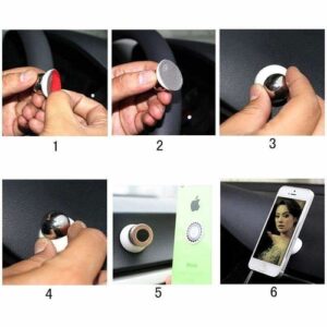 Magnetic Car Cell Phone Holder Mount Dash 360 Rotating For iPhone GPS - Image 8