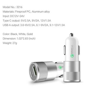 Premium QC3.0 PD Fast Car Charger for iPhone 11/ Pro/ Pro Max/ X/ XS - Image 4