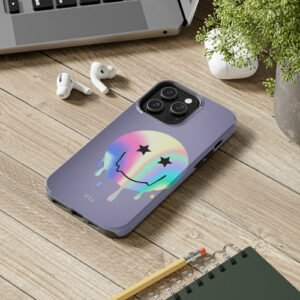 Happy Face with Stars Tough Case for iPhone with Wireless Charging - Image 4