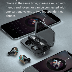 Large Capacity Wireless Earbuds Sports Bluetooth TWS Headset - Image 3