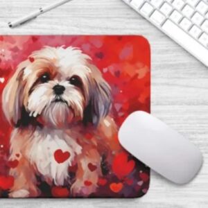 Sweetheart Dog Shih-Tzu Non-Slip Rubber Mousepad - Image 1