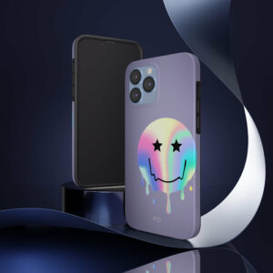 Happy Face with Stars Tough Case for iPhone with Wireless Charging - Image 5