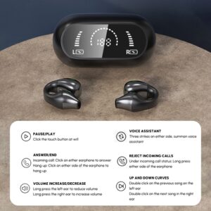 Bone Conduction BT5.3 Stereo Bluetooth Headphones IPX5 Waterproof - Image 7