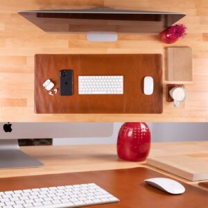 Rawlins Leather Desk Pads - 36x19 and 14.6x31.5 Inches - Image 5