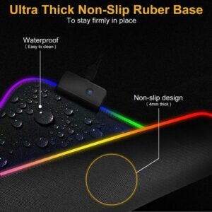 Ninja Dragons RGB Gaming 1 Touch Light Up Mouse Pad - Large Size - Image 7
