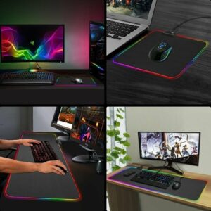 Ninja Dragons RGB Gaming 1 Touch Light Up Mouse Pad - Large Size - Image 6