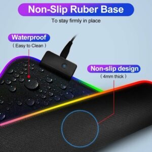 Ninja Dragons RGB Gaming 1 Touch Light Up Mouse Pad - Large Size - Image 10